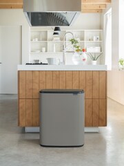 Brabantia Mineral Concrete Grey Bo Touch Bin 2 x 30L - Image 1 of 6