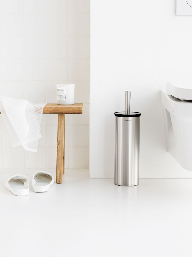 Brabantia Matt Steel Profile Toilet Brush and Holder Set - Image 1 of 6 Brabantia Matt Steel Profile Toilet Brush and Holder Set - Image 1 of 6