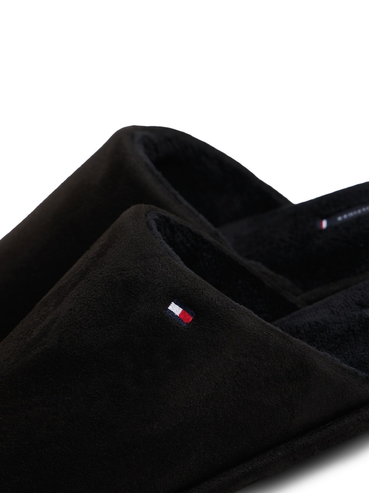 Tommy Hilfiger Black Flag Embroidery Slippers - Image 5 of 5 Tommy Hilfiger Black Flag Embroidery Slippers - Image 5 of 5