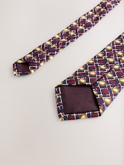 Red Archive Collection Silk Design Tie - Image 3 of 3