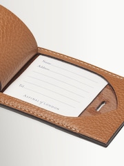 Aspinal of London Brown Hudson Luggage Tag Pebble - Image 3 of 3