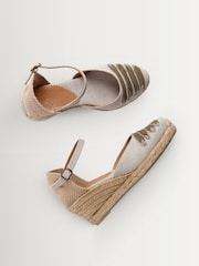 Penelope Chilvers Mary Jane Dali Espadrille Wedge Grey Shoes - Image 4 of 4