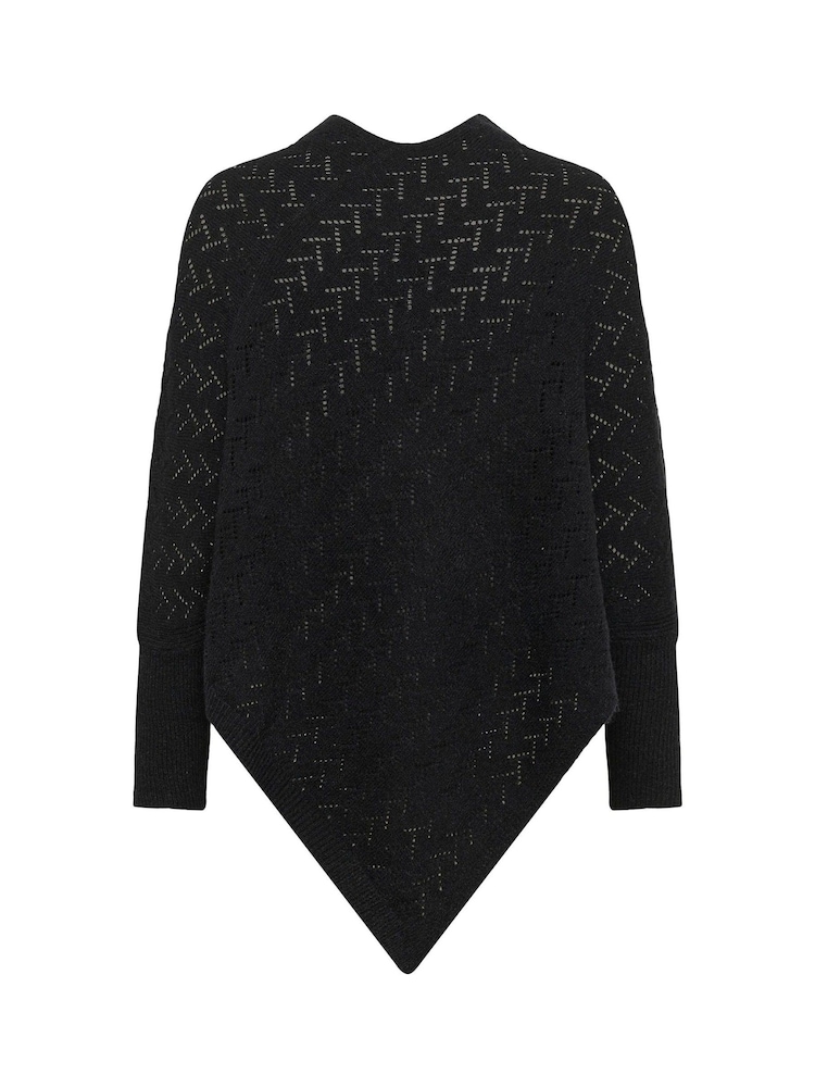 Kaffe KAoline Black Poncho - Image 6 of 6