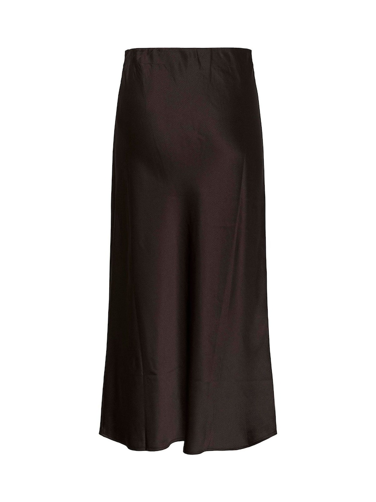 Kaffe KAlotte Elasticated Waist Midi Brown Skirt - Image 6 of 6
