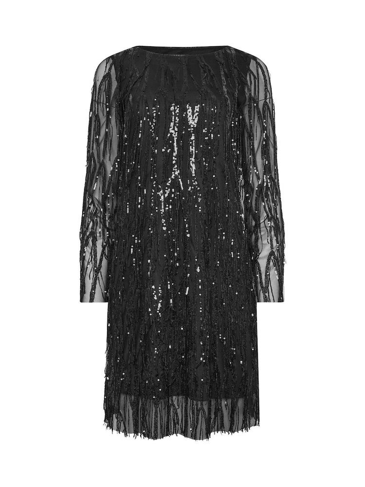 Star by Julien MacDonald Black Sequin Tunic Dress - Image 4 of 4 Star by Julien MacDonald Black Sequin Tunic Dress - Image 4 of 4