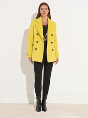 Star by Julien MacDonald Yellow Pea Coat - Image 2 of 4