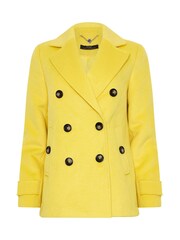 Star by Julien MacDonald Yellow Pea Coat - Image 4 of 4