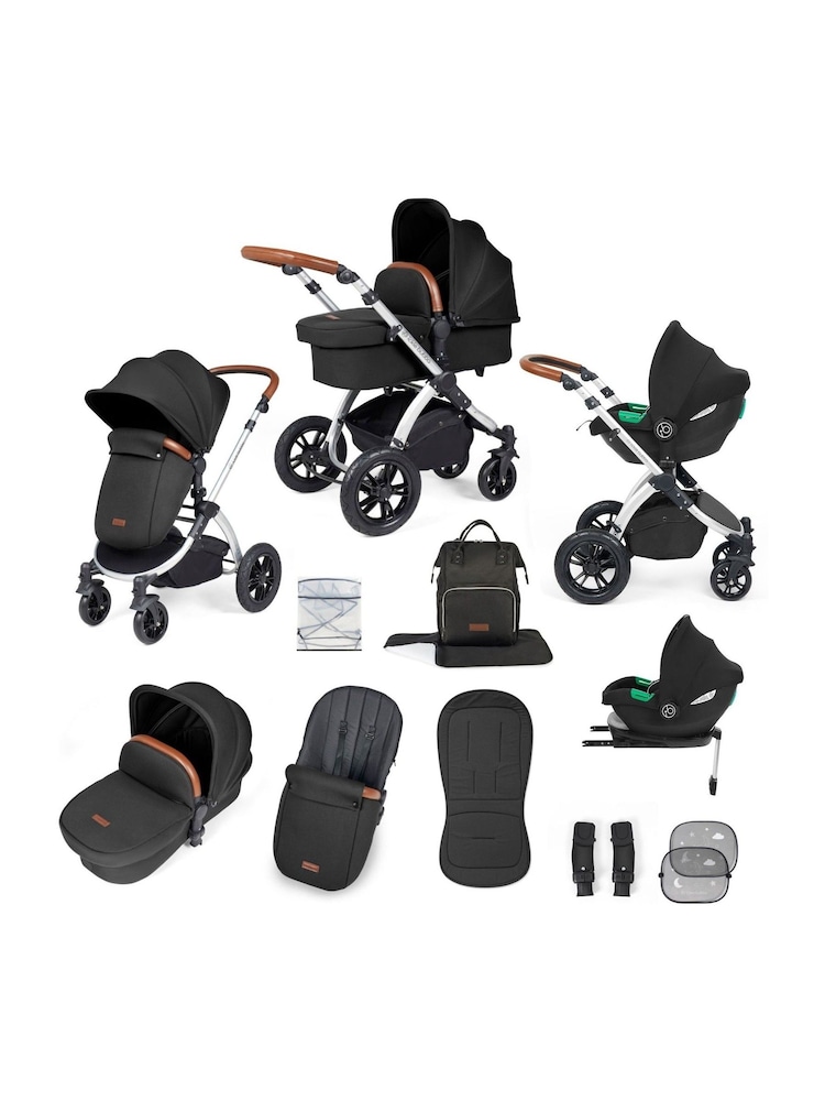 Ickle Bubba 12 Piece Midnight Stomp Luxe Travel System with iSize Cirrus Car Seat - Image 1 of 5