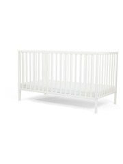 Ickle Bubba White Hartley Classic Cot Bed and Fibre Mattress - Image 2 of 5