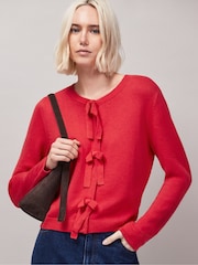 Ro&Zo Red Front Knit Cardigan With Cashmere - Image 1 of 5