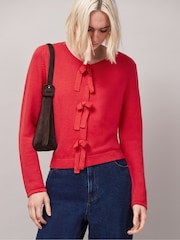 Ro&Zo Red Front Knit Cardigan With Cashmere - Image 2 of 5