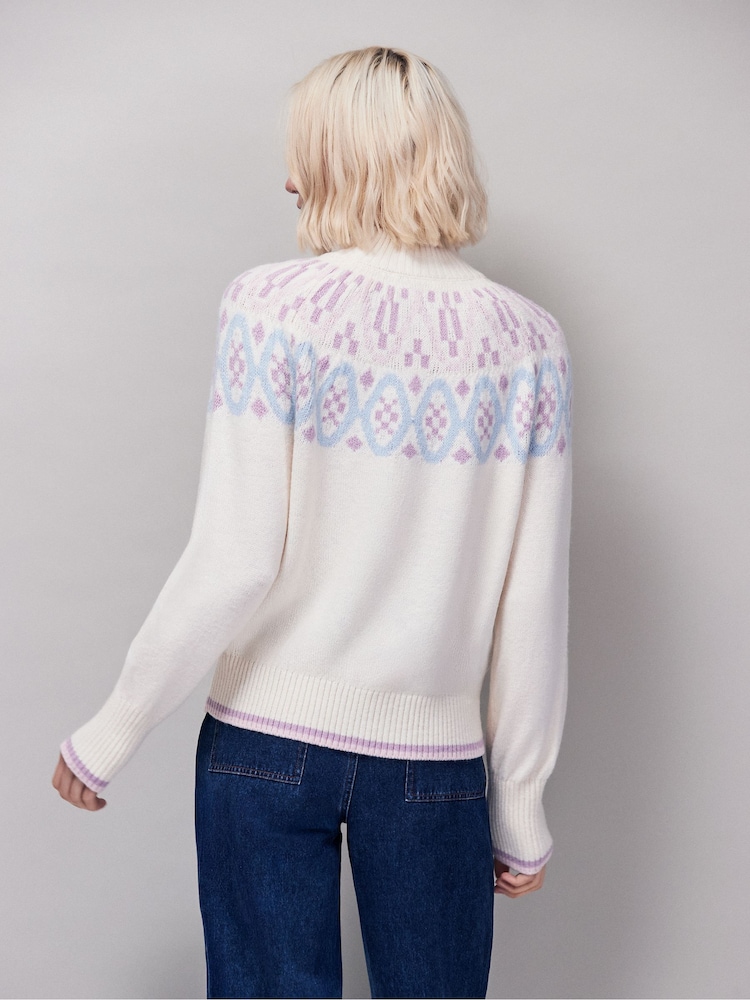 Ro&Zo Cream Fairisle Pattern Knit Jumper - Image 2 of 4