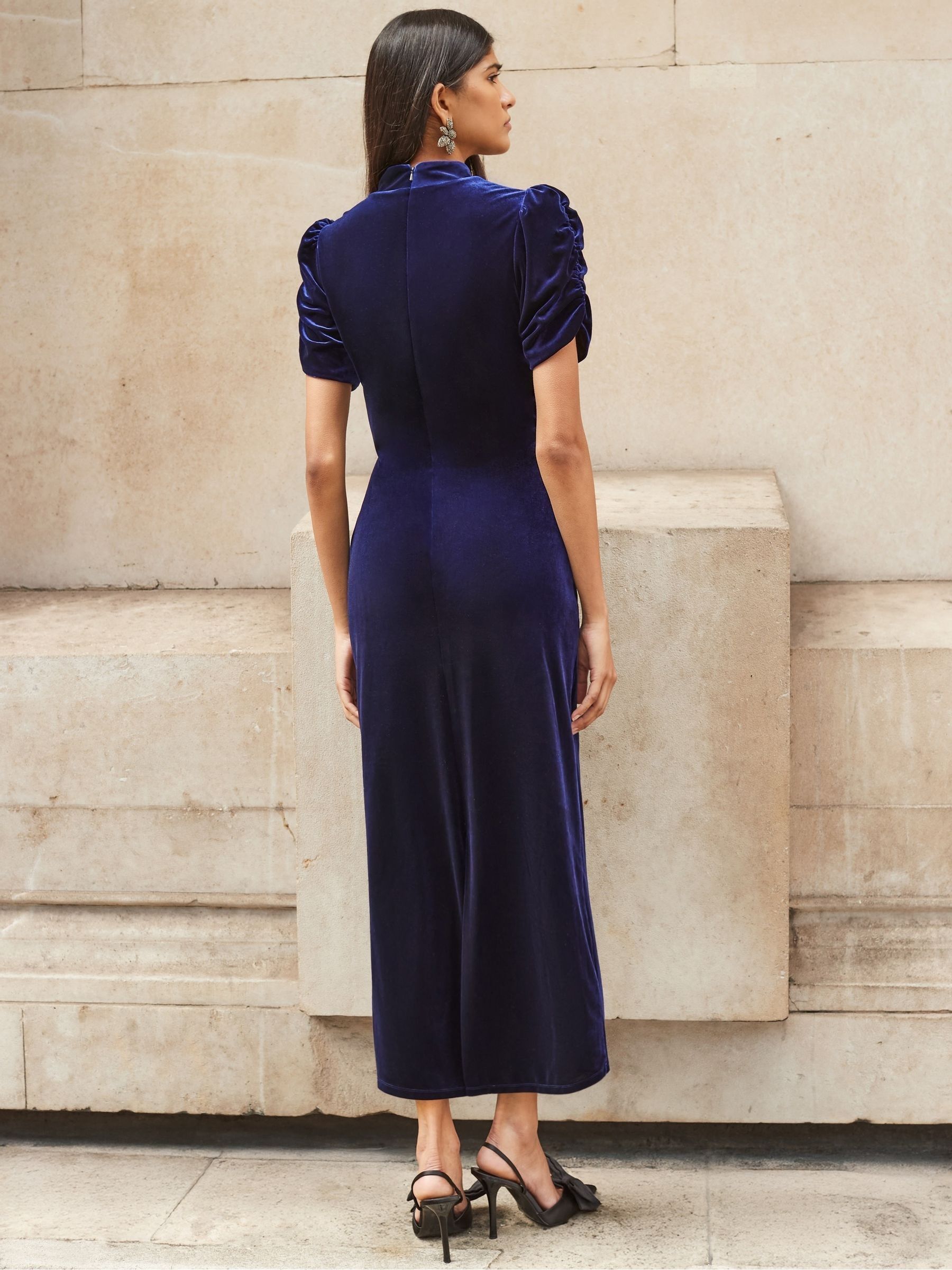 Buy Ro&Zo Blue Puff Sleeve Dress from Next USA