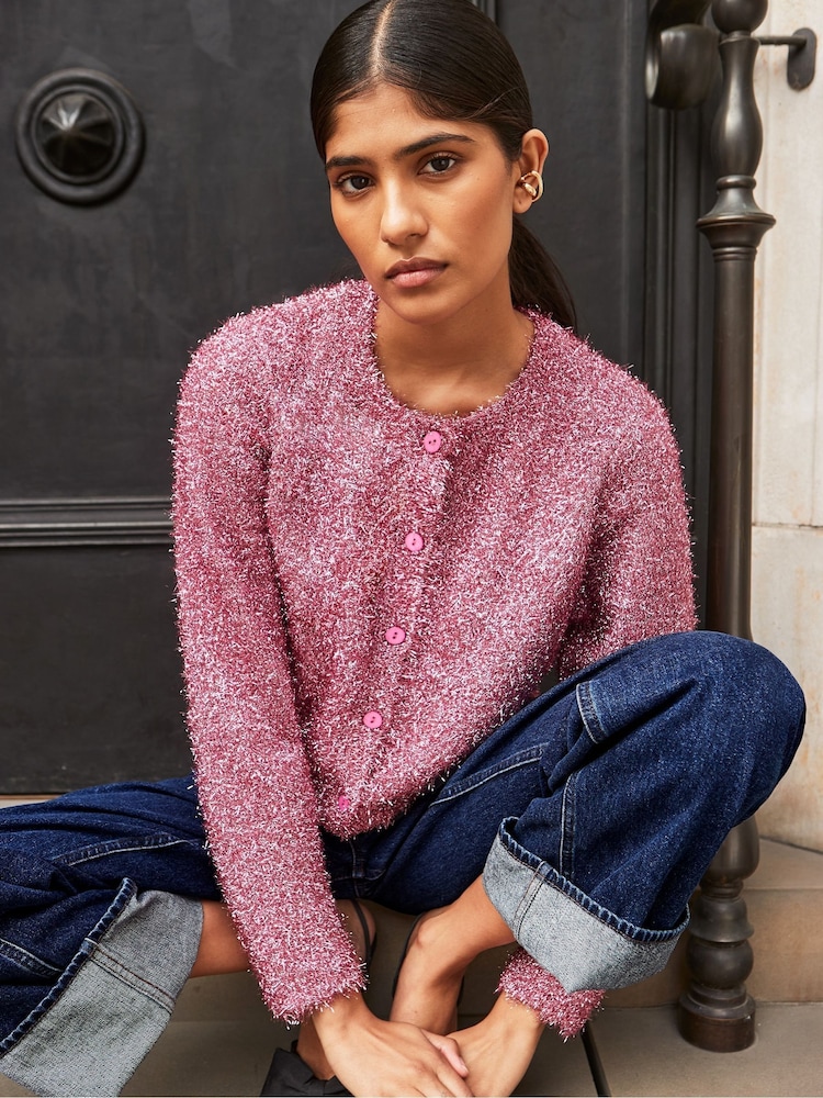 Ro&Zo Sparkle Knit Cardigan - Imagen 1 de 4