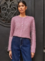 Ro&Zo Sparkle Knit Cardigan - Imagen 2 de 4