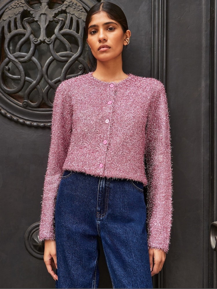 Ro&Zo Sparkle Knit Cardigan - Imagen 2 de 4