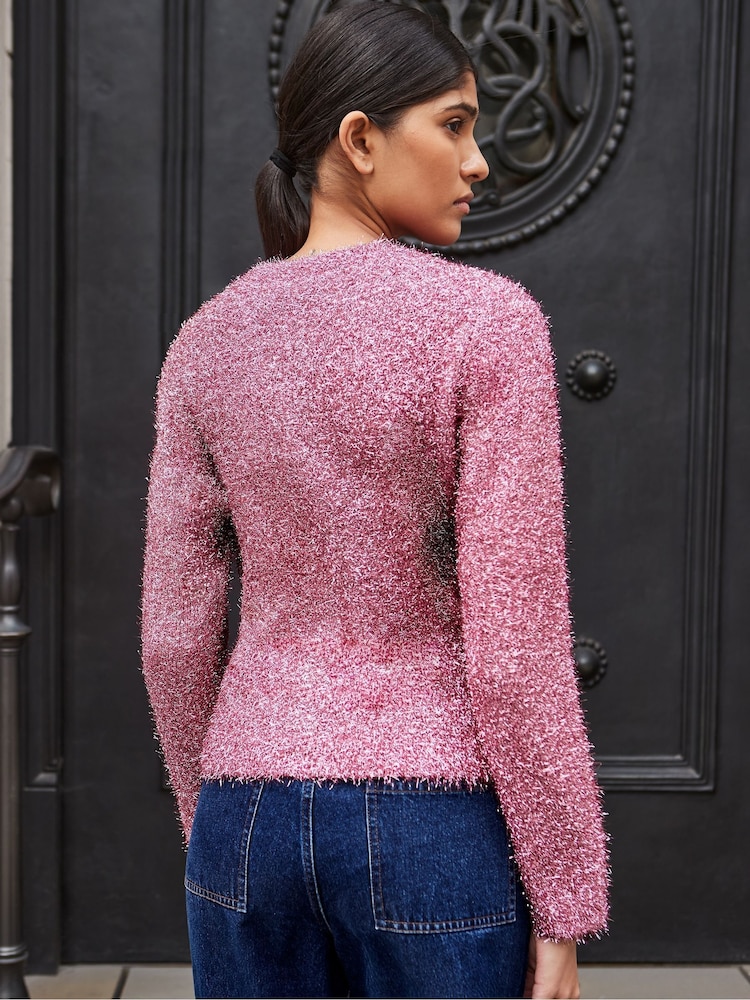 Ro&Zo Sparkle Knit Cardigan - Imagen 4 de 4