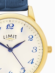 Limit 34mm Mens Round Gold Analogue Watch With Strap - Image 2 of 5