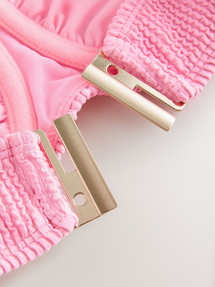 Neon Coral - DD+ Rypytetty -bikiniliivi, jossa toppaukseton yläosa - Kuva 2 / 4