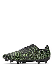 Vans Black/Green Shadow Club 4 Firm Ground Football Boots - Image 3 of 5