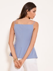 Lipsy Blue Square Neck Waistcoat - Image 4 of 4