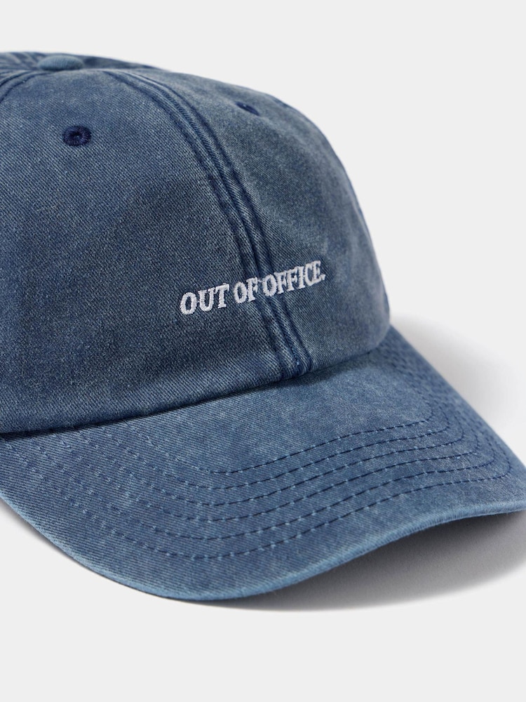 Mint Velvet Denim Slogan Cap - Bild 5 von 5