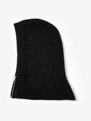 Mint Velvet Grey Ribbed Knit Hood Hat - Image 1 of 3