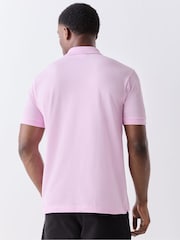Lacoste Pink L.12.12 Classic Fit Short Sleeve Polo Shirt - Image 3 of 5