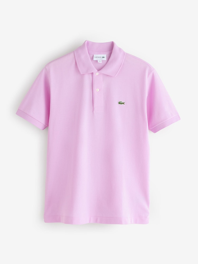 Lacoste Pink L.12.12 Classic Fit Short Sleeve Polo Shirt - Image 5 of 5