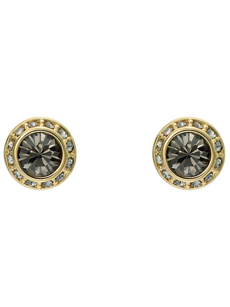 Ted Baker Gold Tone SOLETIA: Solitaire Sparkle Crystal Stud Earrings - Image 2 of 4