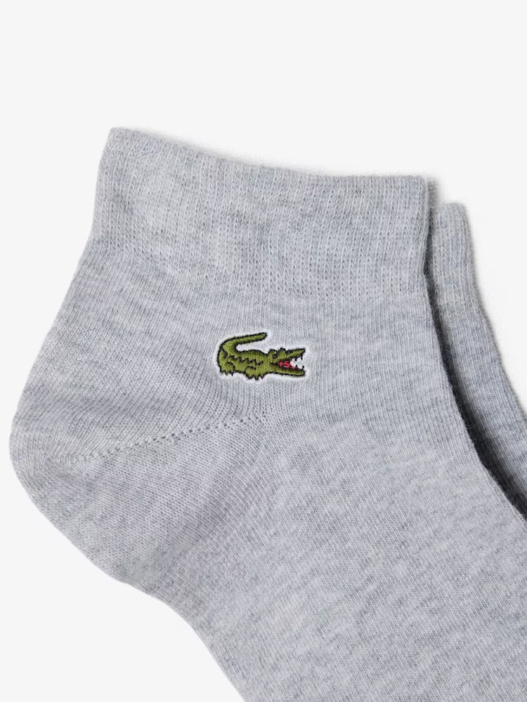 Lacoste White 3-Pack Low Cut Sport Socks - Image 2 of 2