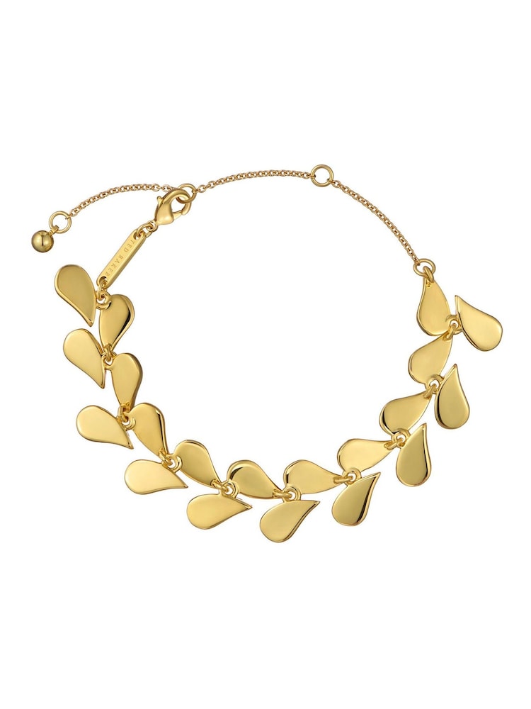 Ted Baker Gold Tone Anya: Abstract Heart Adjustable Bracelet - Image 1 of 5 Ted Baker Gold Tone Anya: Abstract Heart Adjustable Bracelet - Image 1 of 5
