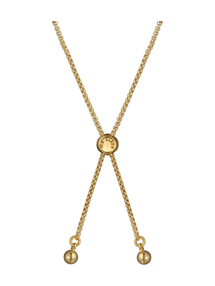 Ted Baker Gold Tone Melrah: Crystal Adjustable Tennis Bracelet - Image 2 of 4 Ted Baker Gold Tone Melrah: Crystal Adjustable Tennis Bracelet - Image 2 of 4