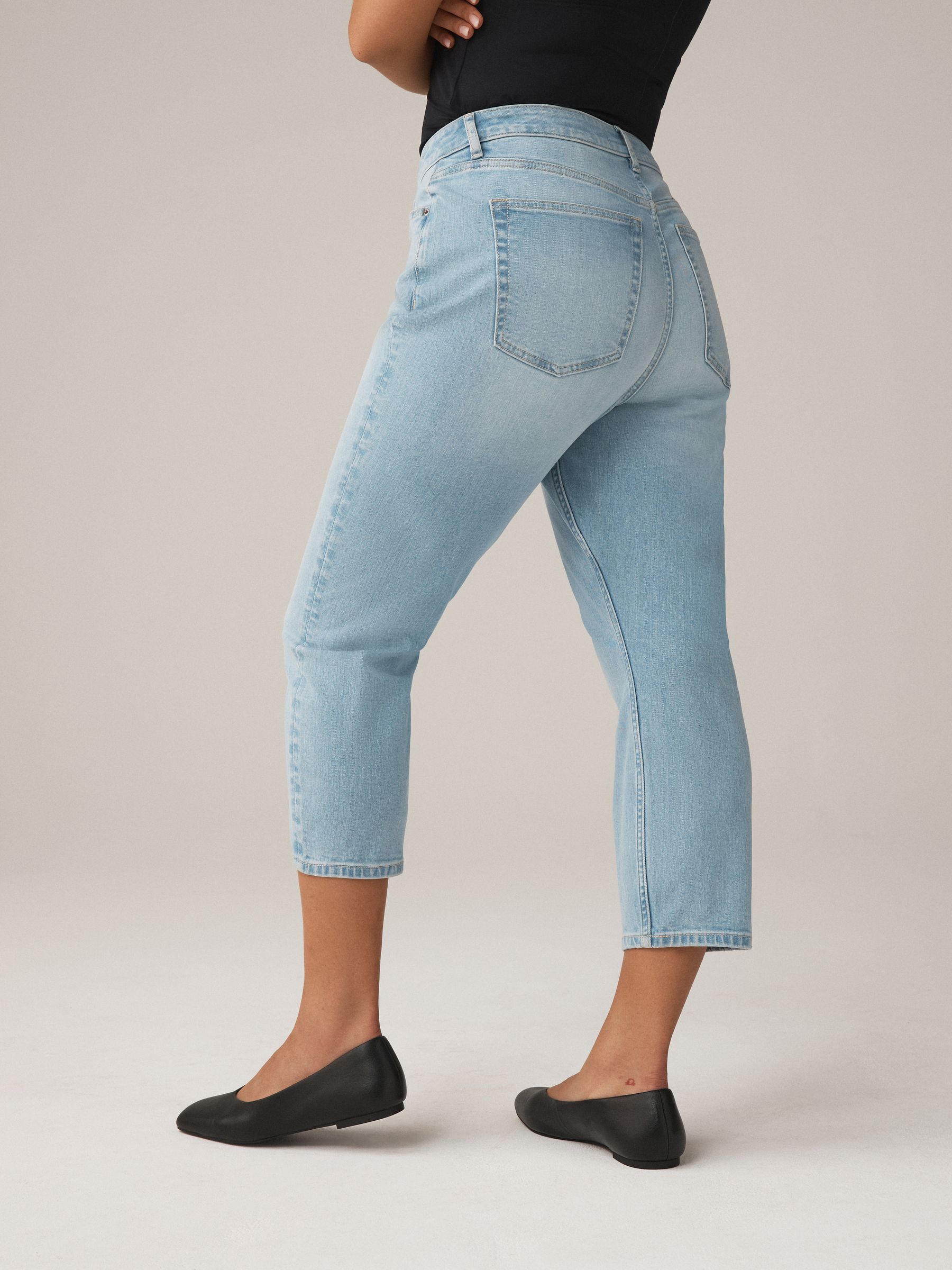 Buy Bleach Blue Hourglass Slim Cropped Jeans from Next USA