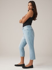 Bleu clair - Hourglass Slim Cropped Jeans - Image 7 de 10