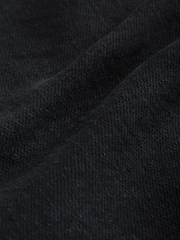 Black Hourglass Split Hem High Rise Denim Shorts - Image 9 of 9