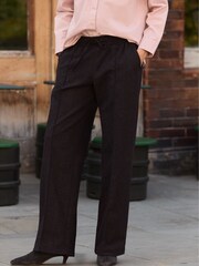 Baukjen Purple Fera Wool Blend Wide Leg Trousers - Image 3 of 3