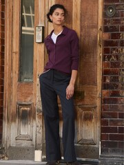 Baukjen Blue Gwynnie Wool Blend Wide Leg Trousers - Image 1 of 5