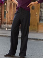 Baukjen Blue Gwynnie Wool Blend Wide Leg Trousers - Image 3 of 5