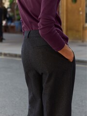 Baukjen Blue Gwynnie Wool Blend Wide Leg Trousers - Image 4 of 5