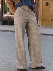 Baukjen Natural Gwynnie Wool Blend Wide Leg Trousers - Image 3 of 4