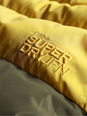 Superdry Green Colourblock Hooded Puffer Jacket - Image 7 of 7