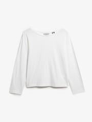 Superdry White Studios Slub Long Sleeve Top - Image 6 of 7