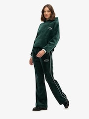 Superdry Green Country Club Velour Straight Joggers - Image 5 of 8