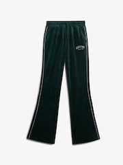 Superdry Green Country Club Velour Straight Joggers - Image 7 of 8