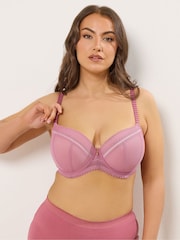 Yours Curve Pink Padded Bra - Image 1 of 6