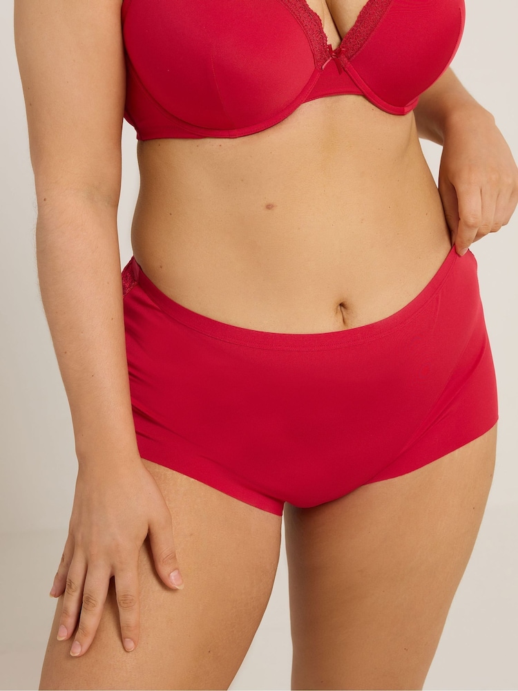Yours Curve Purple Lace Back High Waist Knickers 3 Pack - Image 2 of 7 Yours Curve Purple Lace Back High Waist Knickers 3 Pack - Image 2 of 7