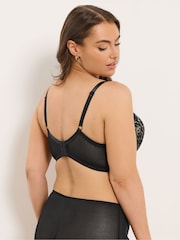 Yours Curve Black 2 Tone Padded Bra - Image 2 of 6