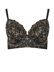 Yours Curve Black 2 Tone Padded Bra - Image 5 of 6