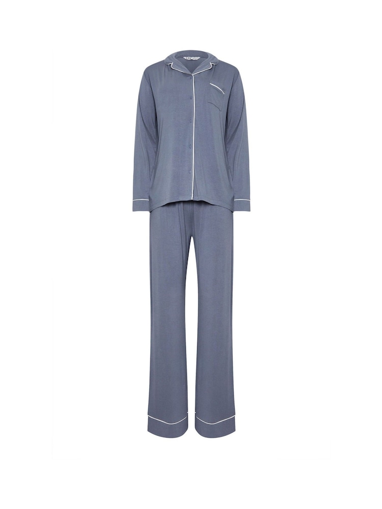 Long Tall Sally Blue Long Sleeve Pyjamas Set - Image 5 of 5 Long Tall Sally Blue Long Sleeve Pyjamas Set - Image 5 of 5